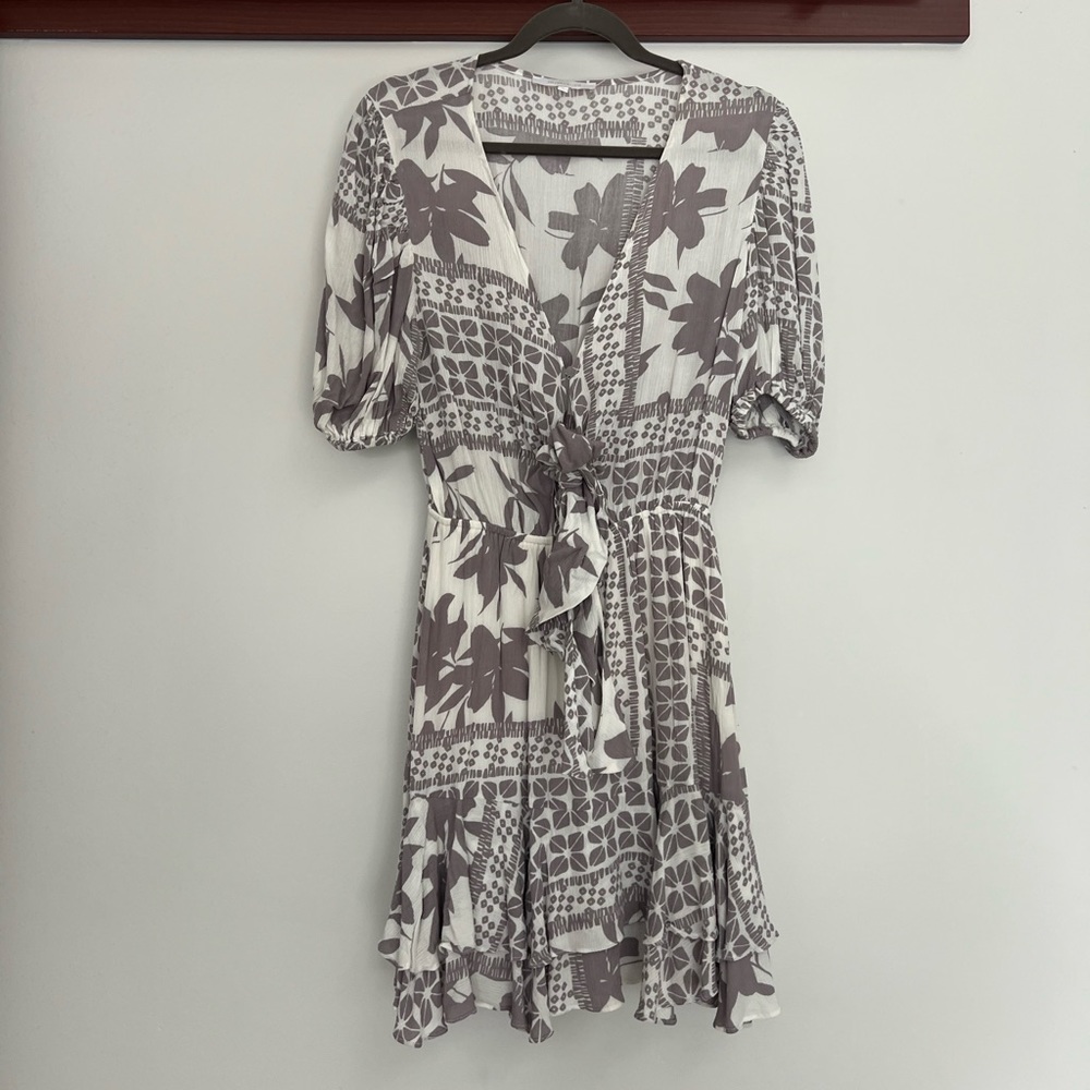 Blue & White Floral Dress
